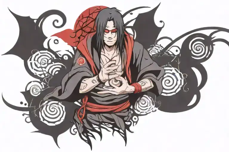 itachi uchiha of naruto tattoo design idea