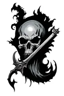 bloodborne logo tattoo design idea