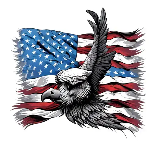 Patriotic tattoo design idea