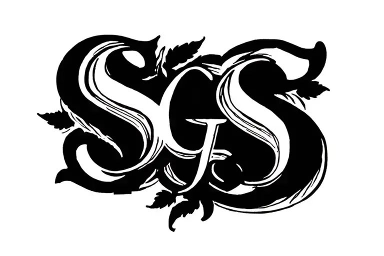 letter S G S tattoo design idea