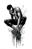 spiderman peter parker tattoo design idea