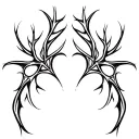 Smooth, branching lines like soft energy veins. Organic and calm, no shading, natural anatomical flow. tattoo design idea