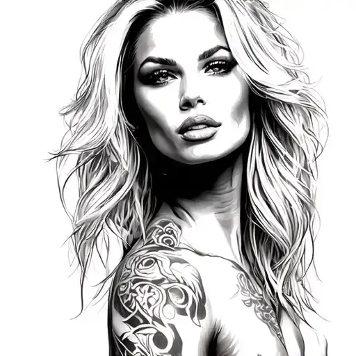 Pamela Anderson tattoo design idea