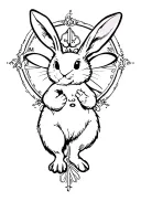 White rabbit Alice in Wonderland Watch Gousset Reference this white rabbit slut in Orelsan song tattoo design idea