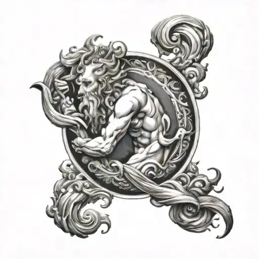 Neptune tattoo design idea