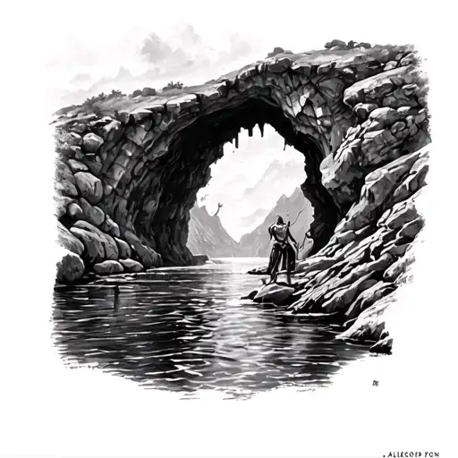 Allegory Of The Cave tattoo design idea