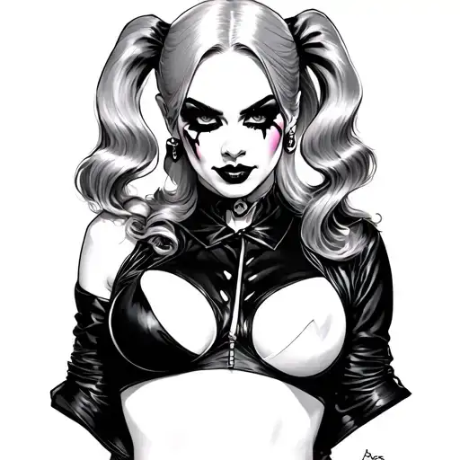 Harley Quinn tattoo design idea