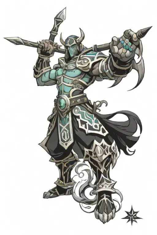 dota 2 heroes tattoo design idea