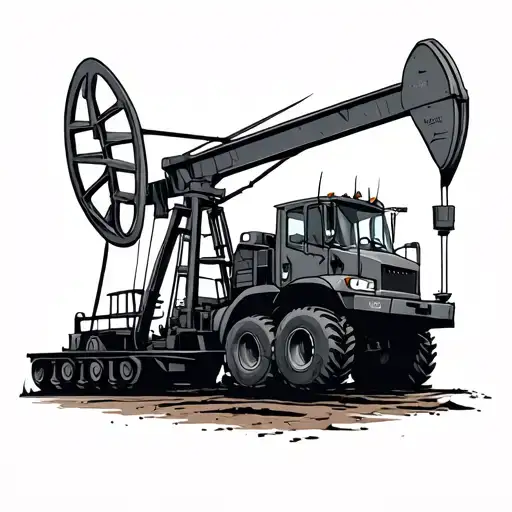 Oilfield tattoo design idea