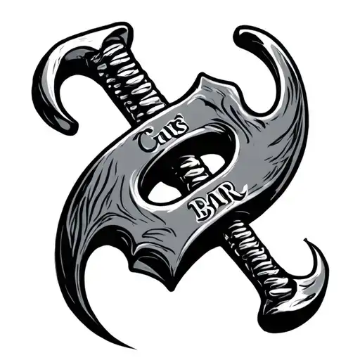 halligan bar tattoo design idea