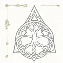 Celtic knotwork design incorporating Yggdrasil tree and Triquenta  tattoo design idea