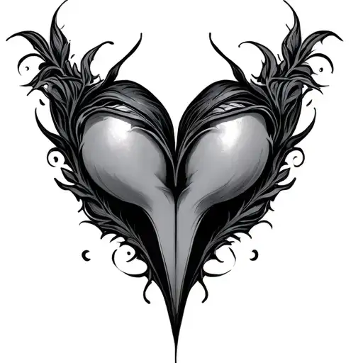 Labia tattoo design idea