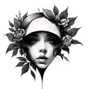 Labia tattoo design idea