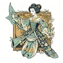 cinderella dress tattoo design idea