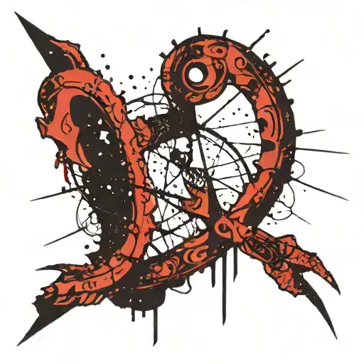 Michael Leroy Heft Jr Aquarius symbol tattoo design idea