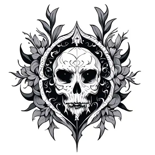 Ukrainian tryzub tattoo design idea