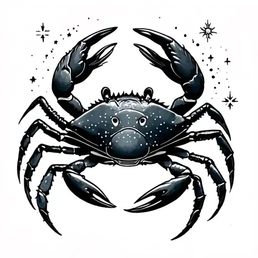 Tattoo of the zodiac signs for Leo, Pisces and crab with the respected animals and star mapping. Include Vermont tattoo design idea