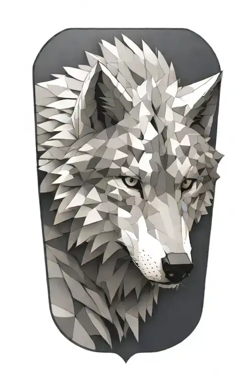minecraft wolf tattoo design idea