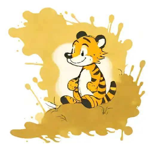 calvin and hobbes tattoo design idea