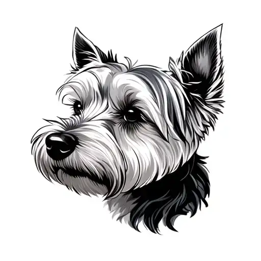 Westie tattoo design idea