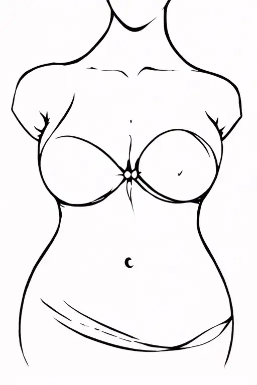 women's boobs,curvy tattoo design idea