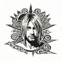 Nirvana kurt cobain tattoo design idea