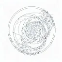 two overlapping circles   tattoo design idea