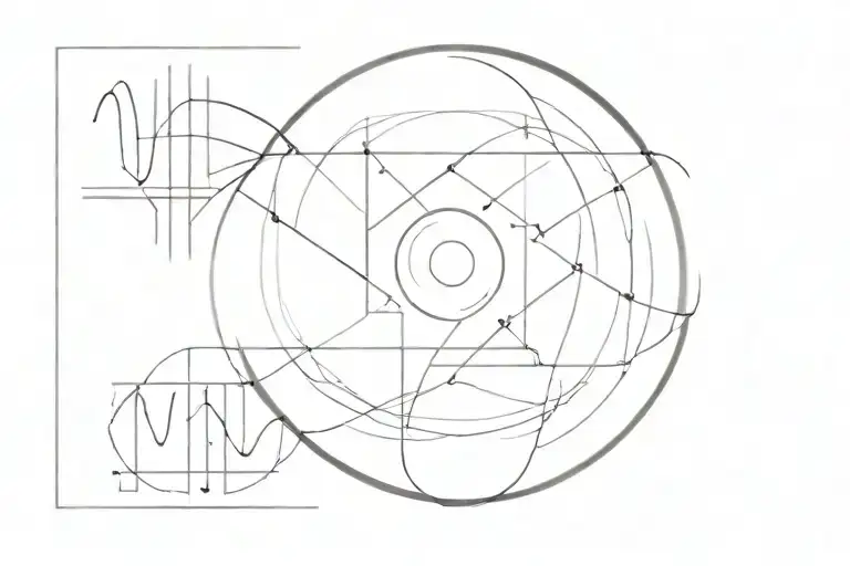 audio waveform and a work wheels meister m1 rim tattoo design idea