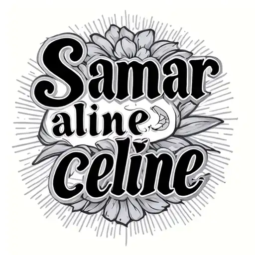 "Samar aline celine" Lebanon tattoo design idea