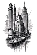 Melbourne city , Skopje city North Macedonia , Kharkov city Ukraine tattoo design idea