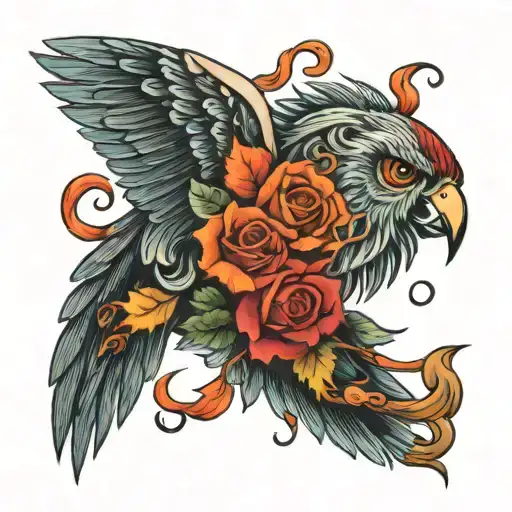 free spirit tattoo design idea