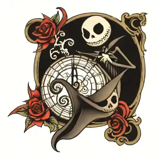 nightmare before Christmas tattoo design idea