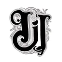 Cursive J tattoo design idea