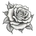 999 Rose tattoo design idea