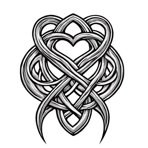Celtic Love Knot tattoo design idea