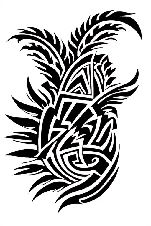 p polynesian style tattoo tattoo design idea