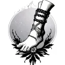 Ankle Bracelet tattoo design idea
