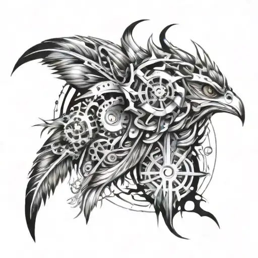 feather tattoo design idea
