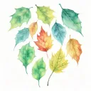 autumn leaves tattoo design idea