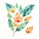 autumn leaves tattoo design idea