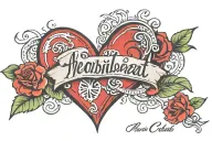 heartbeat with my son's name James Czar tattoo design idea
