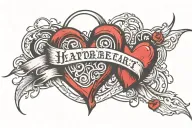 heartbeat with my son's name James Czar tattoo design idea