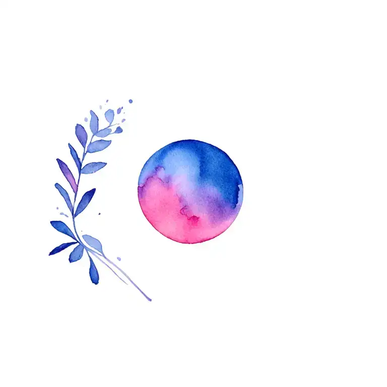 perfectly imperfect circle tattoo design idea