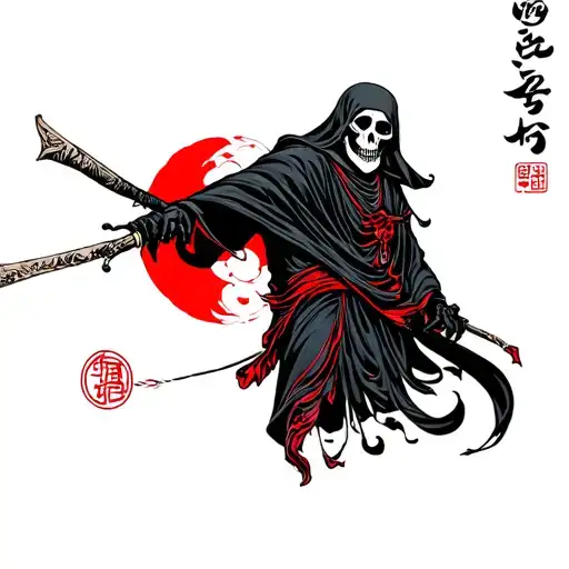 Grim Reaper tattoo design idea