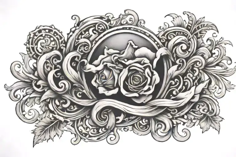 Veritas Aequitas tattoo design idea