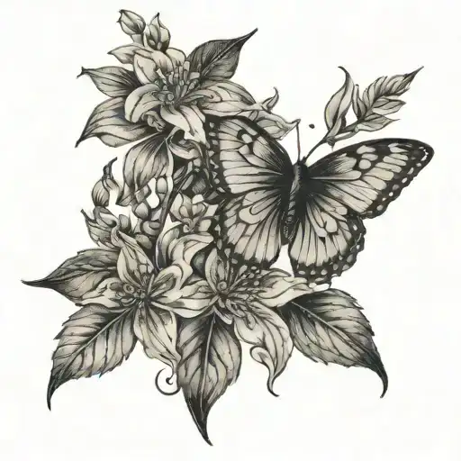 lyrics from silver springs by Fleetwood Mac with larkspur  tattoo design idea