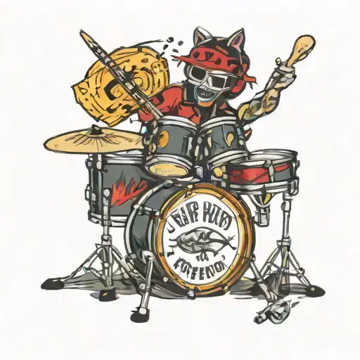 small tattoo for hip hop drummer  tattoo design idea