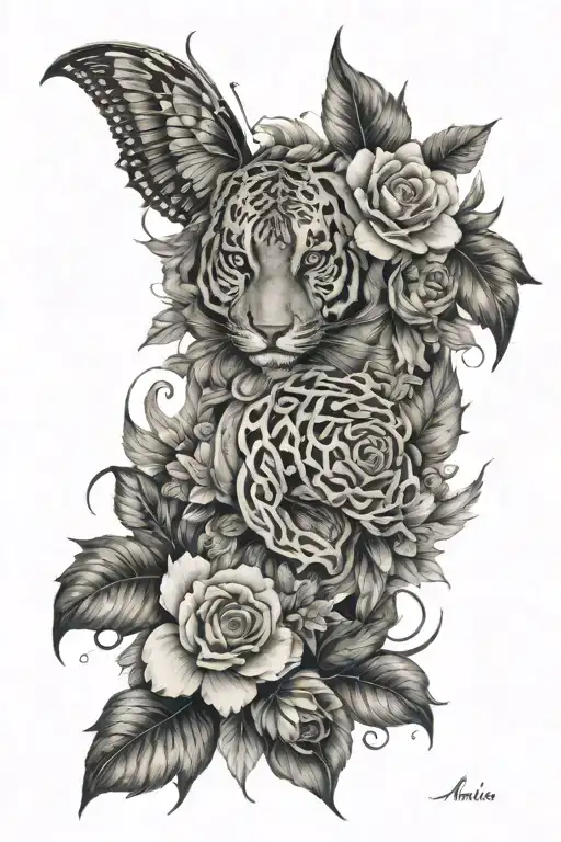 Here I leave you a visual representation of your tattoo design: *Tattoo Design* Name: Alexis Brayan Style: L tattoo design idea