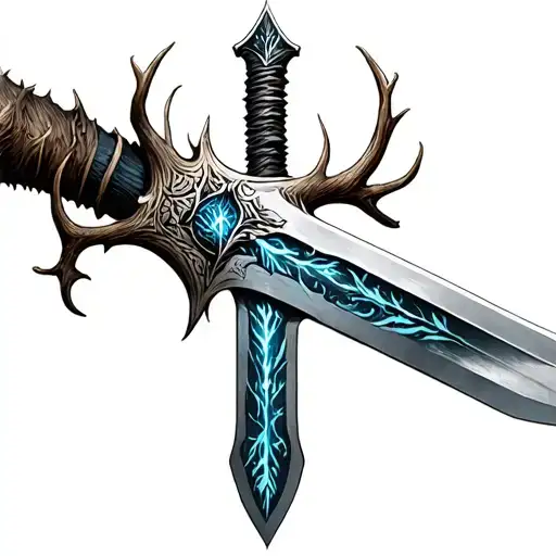 witcher Gerald sword signs leshen tattoo design idea