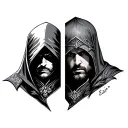 Mix of first names Ezio and Nohan tattoo design idea